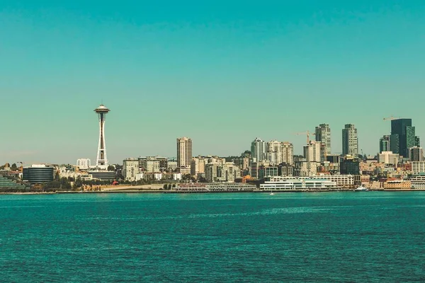 Ein Weiter Blick Auf Die Skyline Von Seattle Washington Vereinigte — Stockfoto