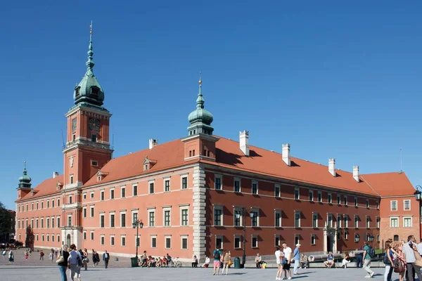 Zamek Królewski Zabytkowym Centrum Warszawy Polska — Zdjęcie stockowe