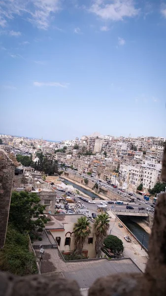Вертикальный Вид Воздуха Горизонт Триполи Ливан — стоковое фото