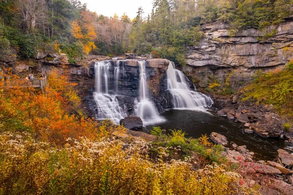 Fall Foliage Blackwater Falls West Virginia — Stock Photo, Image