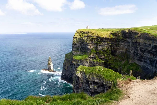 Klidné Pobřeží Oceánu Útesy Moher Hrabství Clare Irsko — Stock fotografie