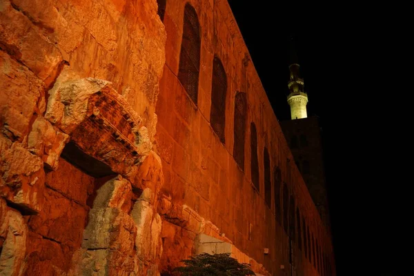 Beautiful Night View Tower David Jaffa Gate Entrance Old City — Stock Photo, Image