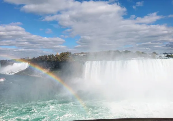 Stock image An aerial view of the rainbow of the waterfall