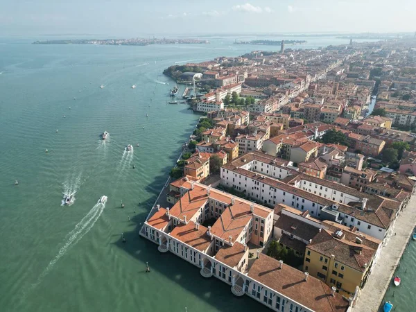 Vista Pájaro Los Edificios Italia Venecia Día Soleado — Foto de Stock