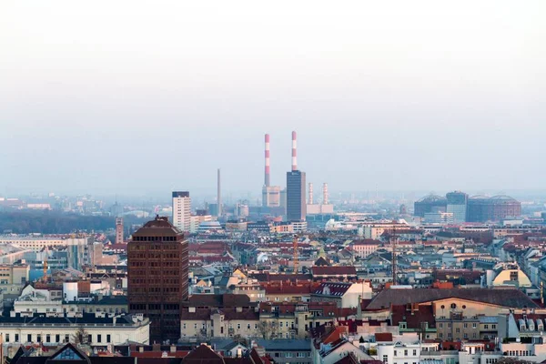 Ein Blick Auf Wien Einem Düsteren Tag Österreich — Stockfoto