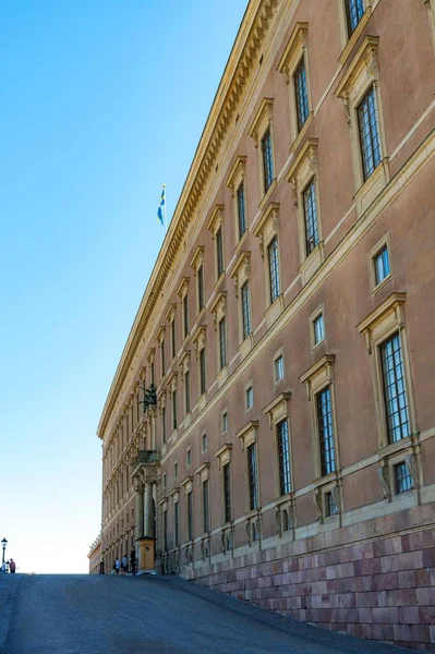 Royal Palace Történelmi Hátsó Részén Gamla Stan Területen Stockholm Svédország — Stock Fotó