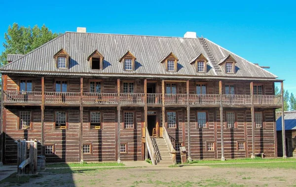 Frontier Fort Builing Reconstructed — Stock Photo, Image