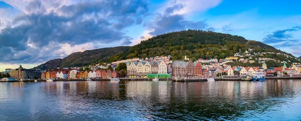 Stock image Bergen in Norway, where the beautiful old houses create an unique cityscape