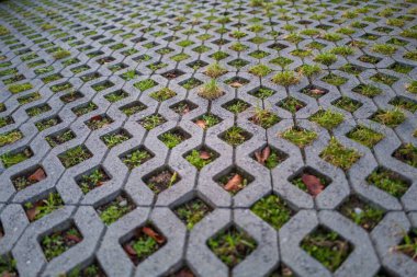 Otopark ızgarasına yakın plan - arka plan veya duvar kağıdı için mükemmel