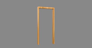 izole kapı 3d illüstrasyon oluşturma