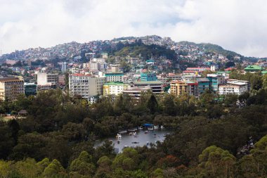 Filipinler 'de Baguio' nun hava manzarası