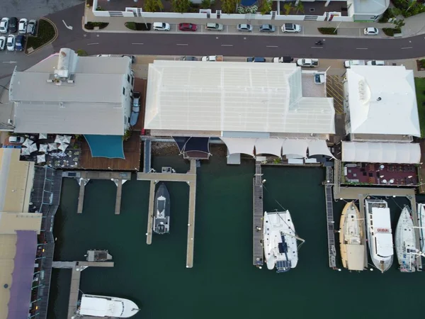 Вид Воздуха Порт Лодками Флориде — стоковое фото