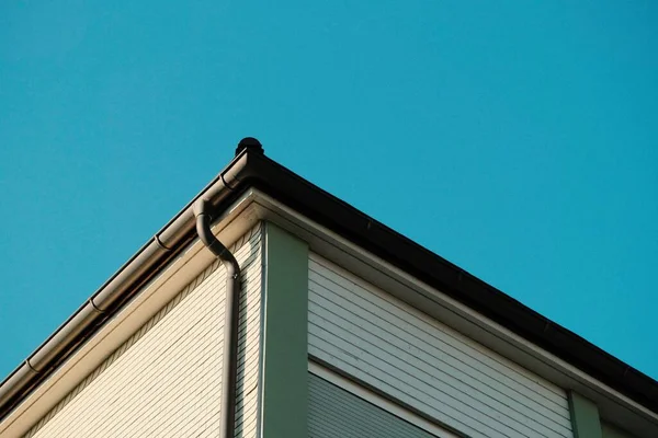 Corner House Blue Clear Sky — Stock Photo, Image