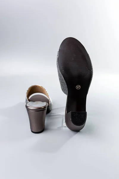 Par Sapatos Fundo Branco — Fotografia de Stock