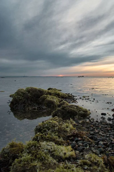 Uma Bela Vista Mar Ilha Wight Inglaterra — Fotografia de Stock