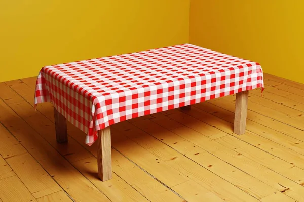 빨간색 테이블 탁자의 렌더링 — 스톡 사진