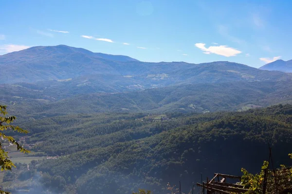 Moliterno Kasabasındaki Yeşil Dağlar Talya Nın Güneyindeki Basilicata Nın Potenza — Stok fotoğraf