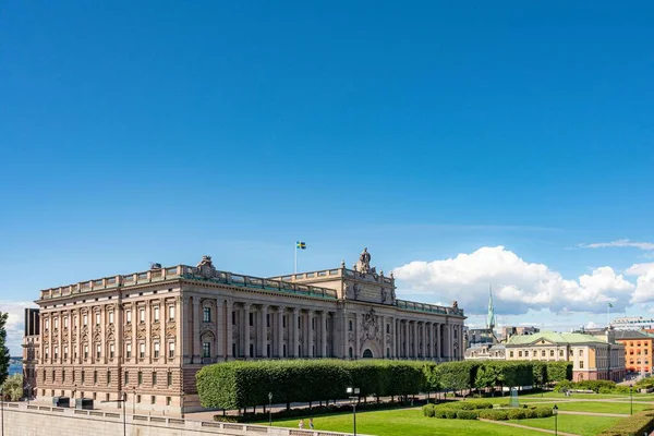 Edifício Parlamento Palácio Real Estocolmo Suécia — Fotografia de Stock