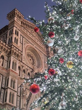 Santa Maria del Fiore katedralinin dikey görüntüsü.
