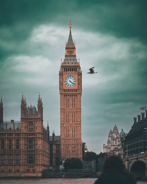 Uma Vista Pitoresca Big Ben Extremo Norte Palácio Westminster Londres — Fotografia de Stock