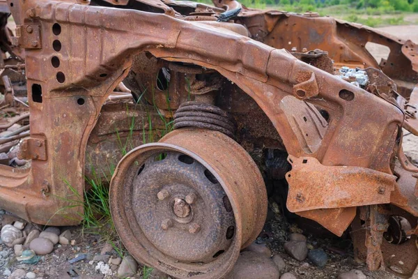 Close Shot Old Rustic Abandoned Vehicle — Stock Photo, Image