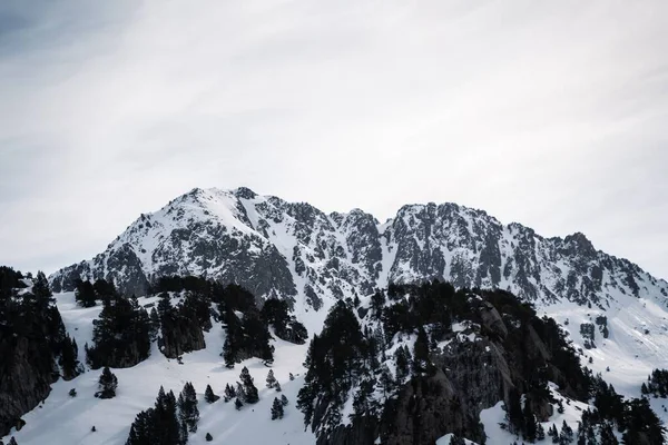 Повітряний Вид Піренеїв Узимку — стокове фото
