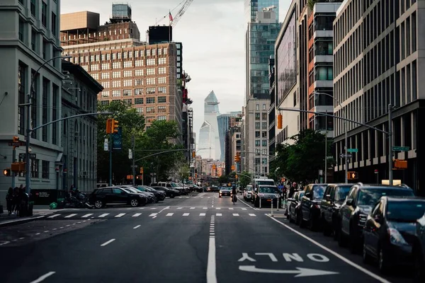 Street View Edge Κτίριο Στη Νέα Υόρκη Ηπα — Φωτογραφία Αρχείου