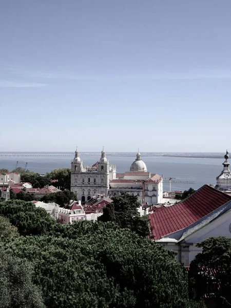 Beau Cliché Église Monastère Sao Vicente Fora Lisbonne Portugal — Photo