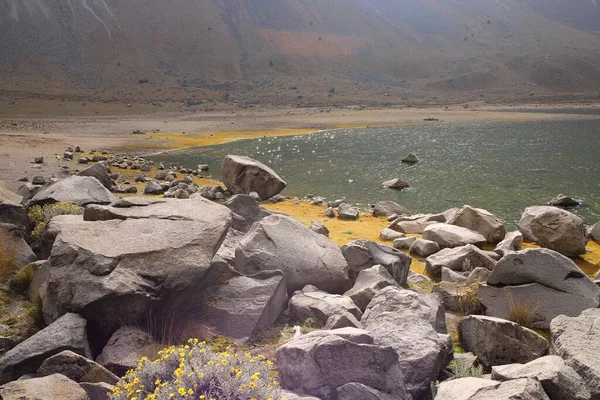 Lagun Och Bergarter Vulkan Nevado Toluca — Stockfoto