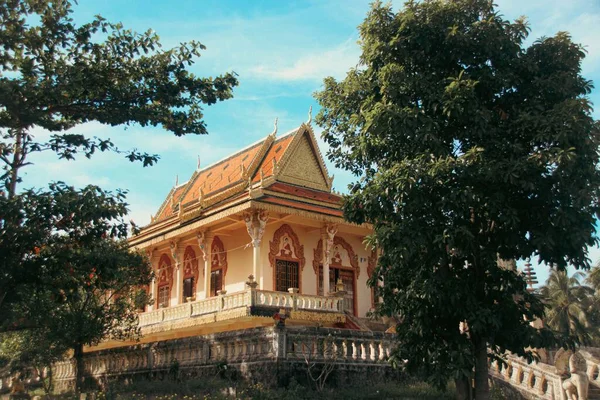 Templo Budista Wat Cambojano Koh Sdach Island Camboja — Fotografia de Stock