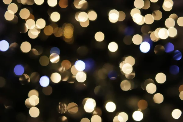 Bokeh Strzał Światła Bożego Narodzenia — Zdjęcie stockowe