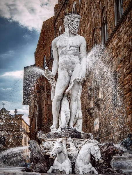 Una Estatua Humana Florencia — Foto de Stock