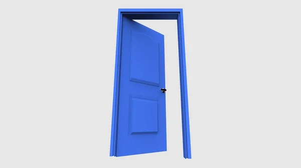 Ușă Izolată Redare Ilustrație — Fotografie, imagine de stoc