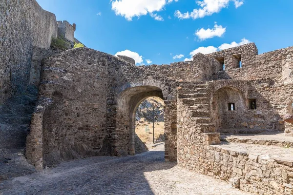 Eine Antike Festung Die Das Dorf Marvao Bezirk Portalegre Portugal — Stockfoto