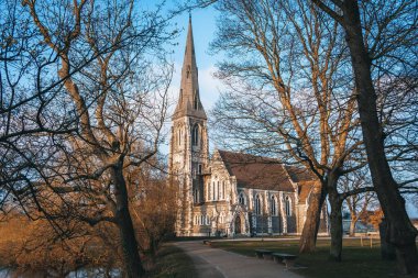 Kopenhag 'daki St. Alban Kilisesi, gündüz Danimarka