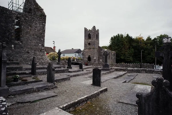 Galway Rlanda Bölgesinde Bir Cong Manastırı Manzarası — Stok fotoğraf