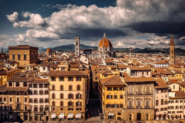 Повітряний Вид Фортецю Оточенні Будівель Флоренції — стокове фото