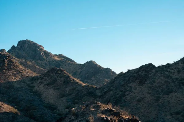 Flygfoto Över Små Klippiga Kullar Dreamy Draw Park Arizona Usa — Stockfoto