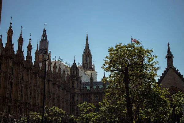 Krásný Záběr Westminsterského Opatství Slunečného Dne — Stock fotografie