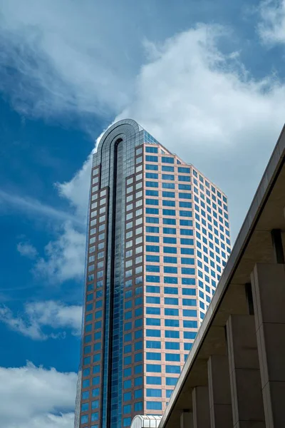 Plano Vertical Del Rascacielos One Wells Fargo Center Charlotte Carolina — Foto de Stock