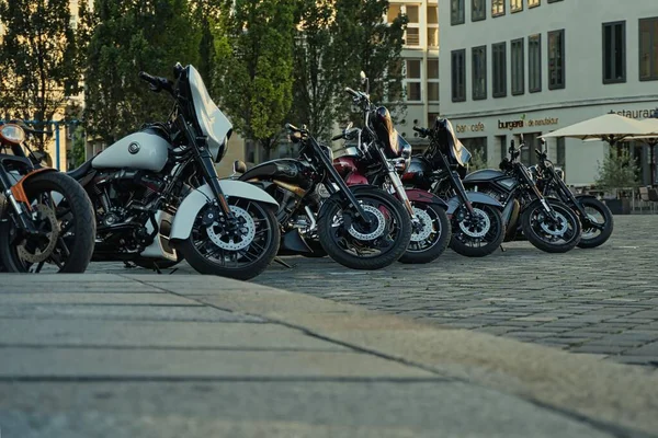 Harley Davidson Parkovišti — Stock fotografie