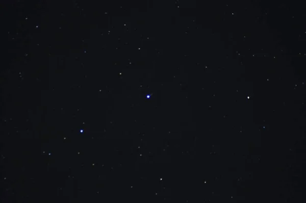Una Vista Panorámica Una Estrella Cielo Oscuro Durante Noche — Foto de Stock