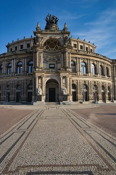 Саксонський Оперний Театр Дрездені Грізний — стокове фото