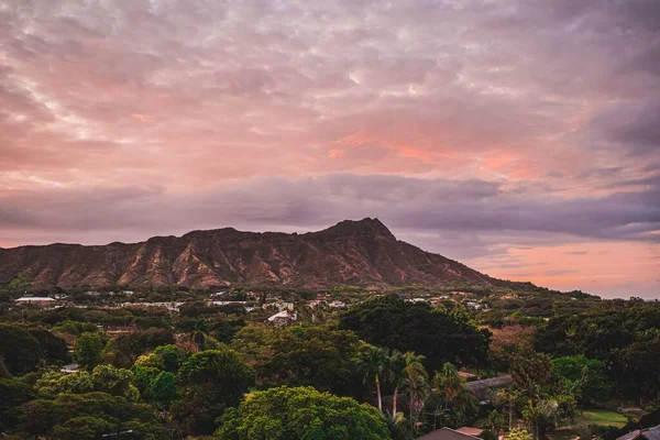 Cennet Koyu Luau Hawaii Üzerinde Güzel Bir Gün Batımı Manzarası — Stok fotoğraf