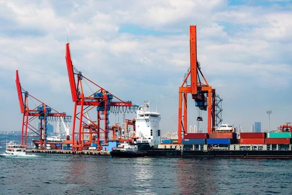Historische Haven Van Haydarpasa Cargo Zeehaven Istanbul Turkije — Stockfoto