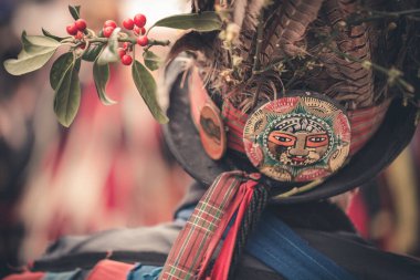 Grassington Dickens Festivali 'nde geleneksel 