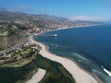 Malibu 'da güzel bir deniz manzarası, Amerika Birleşik Devletleri