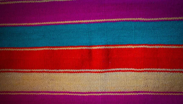 Zbliżenie Rodzimej Tkaniny Ręcznie Robionej Tekstury — Zdjęcie stockowe