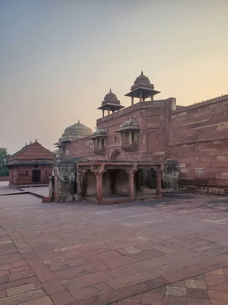 Eine Vertikale Aufnahme Des Jodha Bai Palace Fatehpur Sikri Indien — Stockfoto