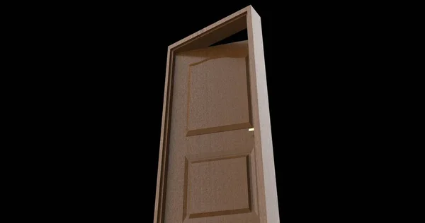 Изолированная Трехмерная Иллюстрация Дверей — стоковое фото